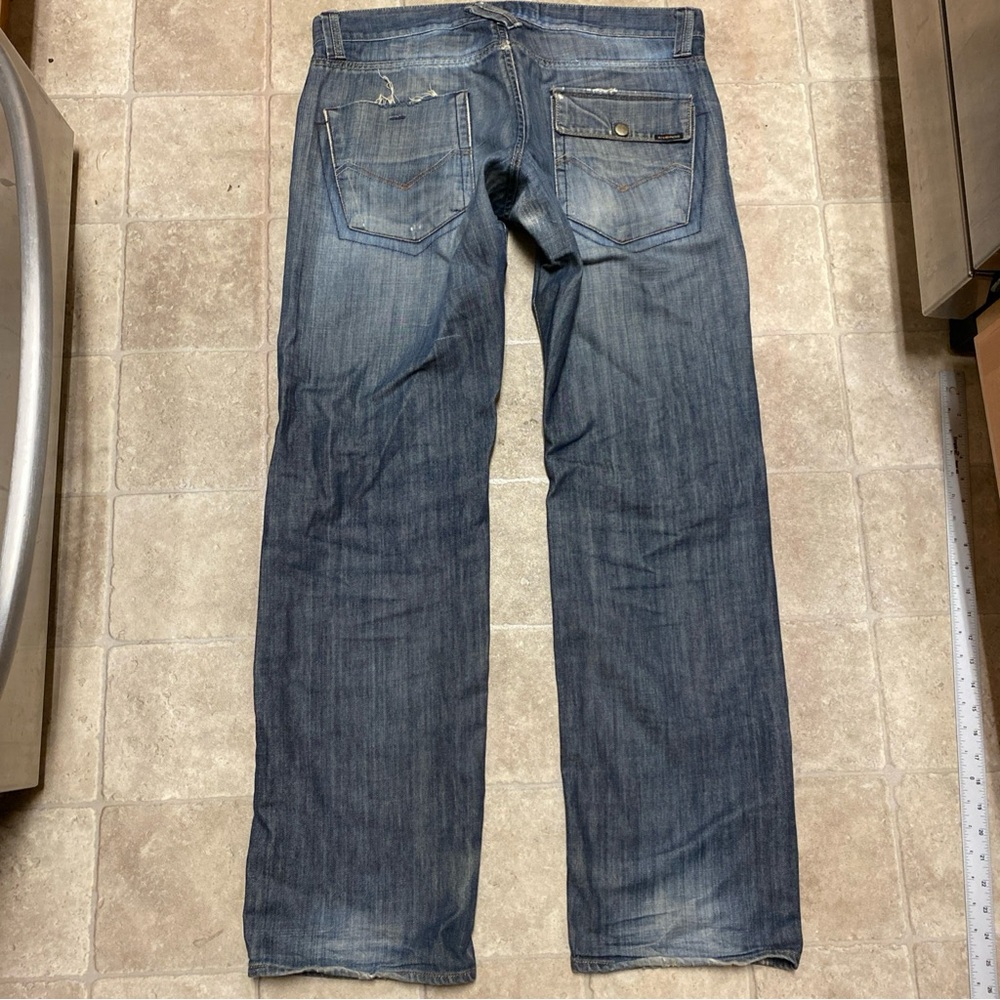 Sixty Italy Made Jeans 36X34 Measurement Blue Denim